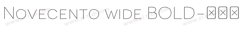 Novecento wide BOLD字体转换